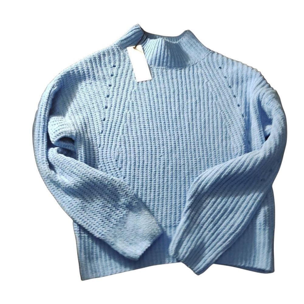 Sky Blue Women's Crew Neck Sweater (206)
